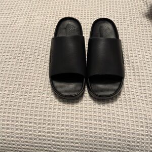 Nike slides, black size 8